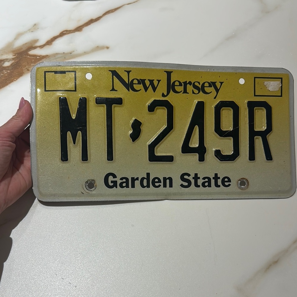 New Jersey License Plate